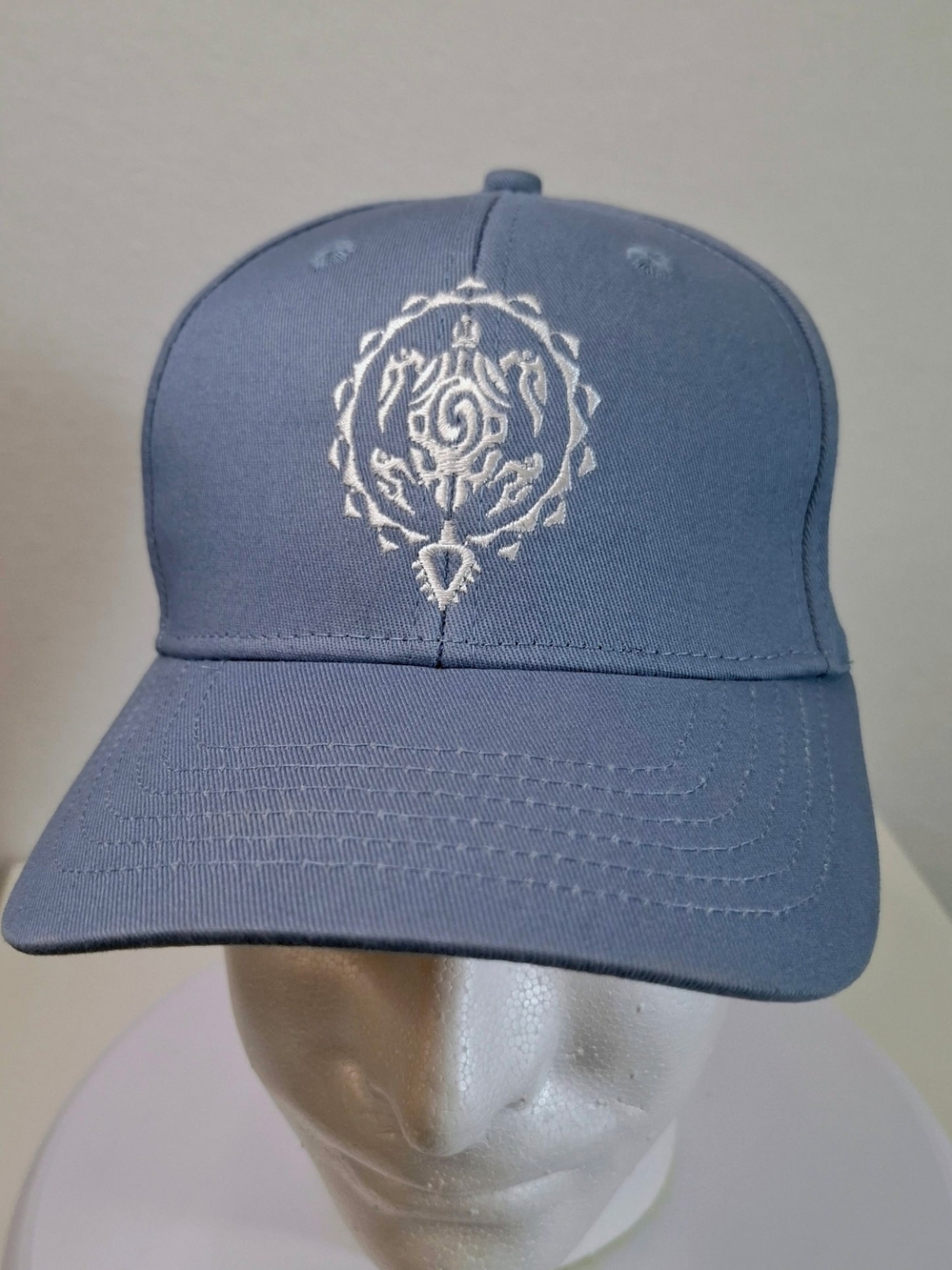 Maui Brewing Co. Men's Gray-Blue Embroidered Baseball Cap with White Logo